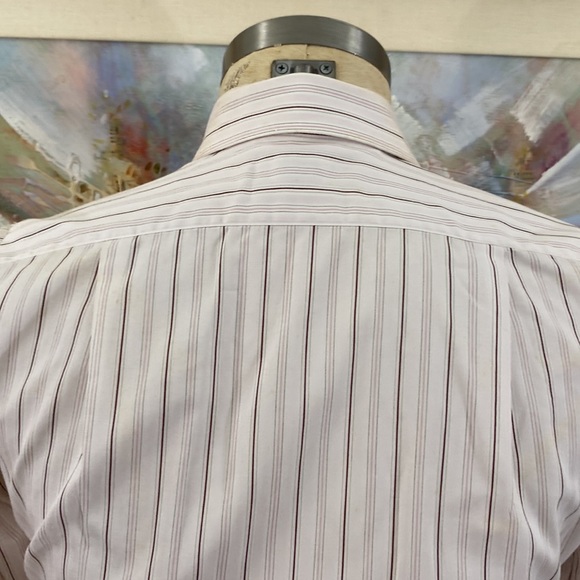 🌹From Collar To Cuff Striped Button Front Blazer Shirt - Picture 6 of 8